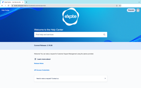 Help centre page