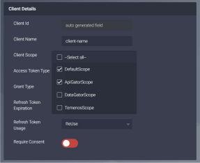 Client details