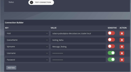 Solace endpoint configuration