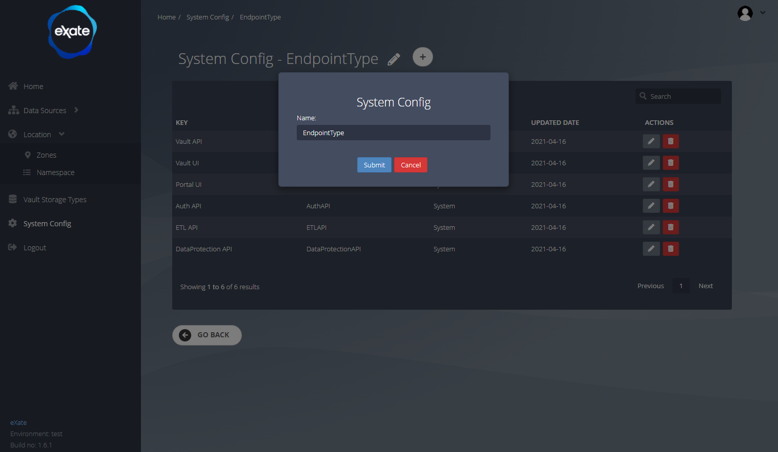 Edit configuration name