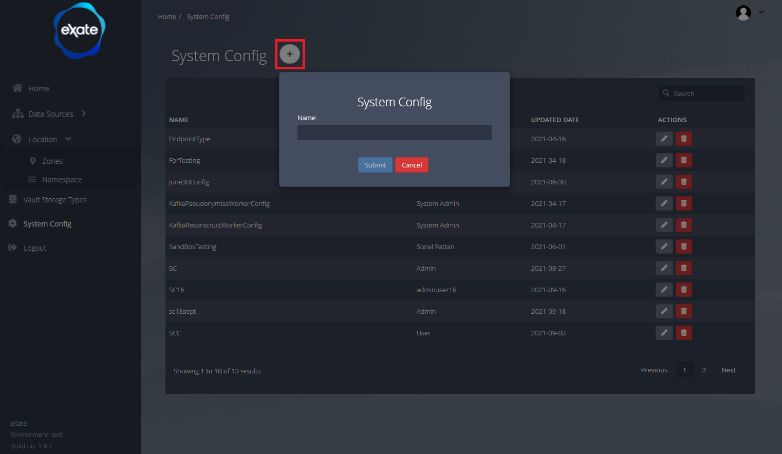 Add system configuration